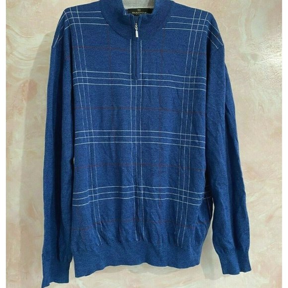 Bugatchi uomo Men's merino wool blend Pullover - Picture 2 of 4